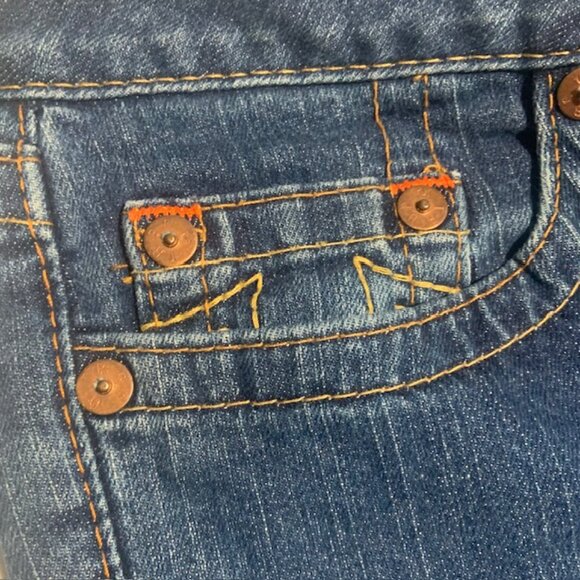 Rare Vintage Y2K True Religion Bobby Super T Bootcut Jeans Made in USA - Size 32 - Picture 8 of 11